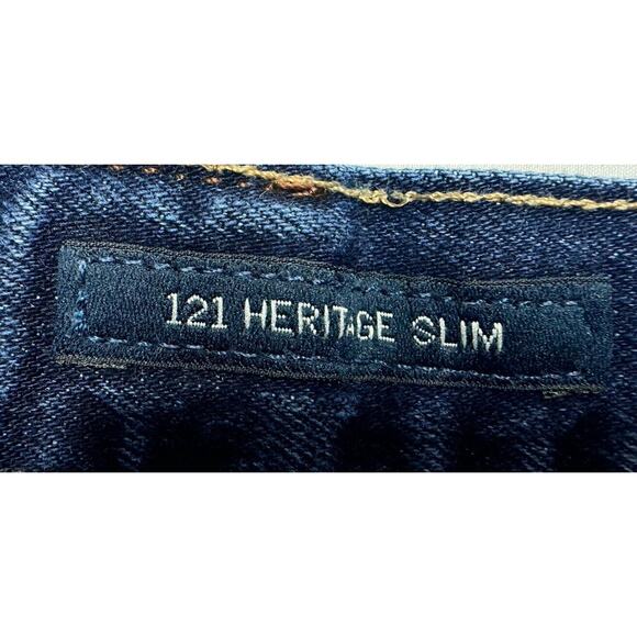 Lucky Brand Men's 121 Heritage Slim Straight Leg Blue Denim Jeans - Size 38x31.5 - Picture 7 of 8